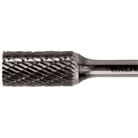 Fraise cylindrique en carbure &agrave; double coupe, 3/8" dia., 1/4" Tige, 3/4" Prof. de la coupe - Walter Technologies Pour Surface 01V002