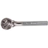 Double Cut Ball Nose Burr, SD-42, 1/8" Dia., 1/8" Shank, 1/8" Depth of Cut - Walter Surface Technologies 01V021