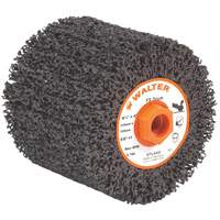 FX Cleaning & Finishing Drum, 4-1/4" Dia. x 4" W, 5/8"-11 Arbor, Coarse Grit - Walter Surface Technologies 07L440