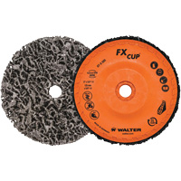Brosse-boisseau FX, 4-1/2" dia., Oxyde d'aluminium - Walter Technologies Pour Surface 07X450