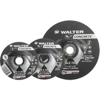 Meules &agrave; moyeu d&eacute;port&eacute; - B&eacute;ton type 27, 4-1/2" x 1/8", Arbre de 7/8", Type 27 - Walter Technologies Pour Surface 08D452