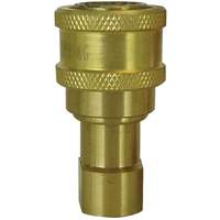 RACCORD HYDRAULIQUE FERME 2VOIES,3/4"NPT,LAITON, Laiton/Acier inoxydable - Topring 29.993
