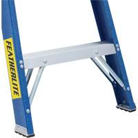 Escabeaux industriels (s&eacute;rie 6300), 4', Fibre de verre, Capacit&eacute; 250 lb, Type 1 - Featherlite 6304