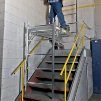 &eacute;chafaudages mobiles - &eacute;chafaudage maxi carr&eacute;, Cadre Aluminium, 74" p x 75" h - Metaltech I-CAISC