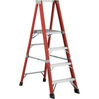 Industrial Extra Heavy-Duty Platform Stepladder (6500 AA Series), 8', 375 lbs. Cap. - Featherlite 6508-AA