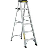 3400 Series Industrial Extra Heavy-Duty Step Ladder, 6', Aluminum, 300 lbs. Capacity, Type 1A - Featherlite 3406