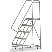 &eacute;chelles roulantes, 5 marches, Largeur de la marche 24", Hauteur de la plateforme 50", Aluminium - Tri-Arc Manufacturing WLAR105244