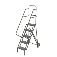 &eacute;chelles roulantes, 5 marches, Stri&eacute;, Hauteur 50" - Tri-Arc Manufacturing KDRF105162