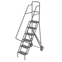 &eacute;chelles roulantes, 6 marches, Stri&eacute;, Hauteur 66" - Tri-Arc Manufacturing KDRF106162
