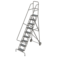 &eacute;chelles roulantes, 9 marches, Stri&eacute;, Hauteur 96" - Tri-Arc Manufacturing KDRF109162