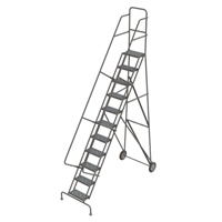 &eacute;chelles roulantes, 11 marches, Stri&eacute;, Hauteur 116" - Tri-Arc Manufacturing KDRF111162