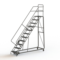 &eacute;chelles robustes en angle de s&eacute;curit&eacute;, 11 marches, Perfor&eacute;, Inclinaison 50°, Hauteur 110" - Tri-Arc Manufacturing KDHS111246