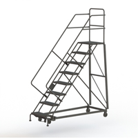 &eacute;chelles robustes en angle de s&eacute;curit&eacute;, 8 marches, Stri&eacute;, Inclinaison 50°, Hauteur 80" - Tri-Arc Manufacturing KDHS108242