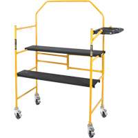 nsemble d'&eacute;chafaudage &agrave; montant de s&eacute;curit&eacute; & tablette pour outils de 4' Jobsite Series, Cadre Acier, 49-1/2" p x 57-3/4" h - Metaltech I-IMCNT