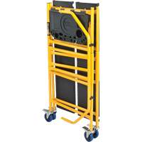 nsemble d'&eacute;chafaudage &agrave; montant de s&eacute;curit&eacute; & tablette pour outils de 4' Jobsite Series, Cadre Acier, 49-1/2" p x 57-3/4" h - Metaltech I-IMCNT