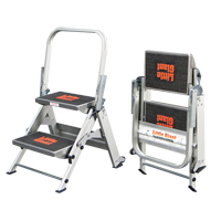 Safety Stepladder, 1.5', Aluminum, 300 lbs. Capacity, Type 1A - Little Giant Ladders 10210BA-303