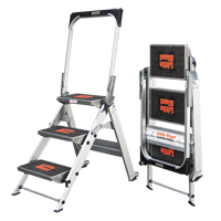 Safety Stepladder with Bar & Tray, 2.2', Aluminum, 300 lbs. Capacity, Type 1A - Little Giant Ladders 10310BA-303