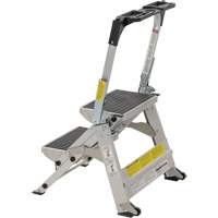 Tilt & Roll Step Stool Ladder, 2 Steps, 23" x 21" x 34.50" High - Louisville Ladder L-2011-02