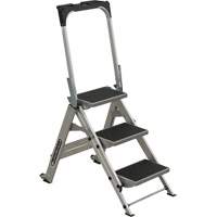 Tilt & Roll Step Stool Ladder, 3 Steps, 34" x 22" x 50.75" High - Louisville Ladder L-2011-03
