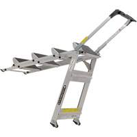 Tilt & Roll Step Stool Ladder, 4 Steps, 44.25" x 22.13" x 59" High - Louisville Ladder L-2011-04
