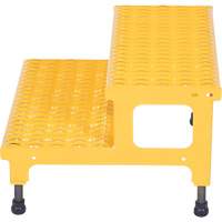 Adjustable Step-Mate Stand, 2 Step(s), 23-13/16" W x 22-7/8" L x 15-1/4" H, 500 lbs. Capacity - Vestil ASP-24