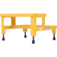 Adjustable Step-Mate Stand, 2 Step(s), 23-13/16" W x 22-7/8" L x 15-1/4" H, 500 lbs. Capacity - Vestil ASP-24
