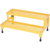 Adjustable Step-Mate Stand, 2 Step(s), 36-3/16" W x 22-7/8" L x 15-1/4" H, 500 lbs. Capacity - Vestil ASP-36