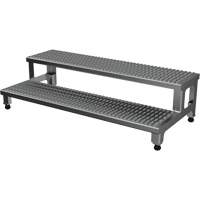 Adjustable Step-Mate Stand, 2 Step(s), 48-1/8" W x 22-3/4" L x 14-1/2" H, 500 lbs. Capacity - Vestil ASP-48-A
