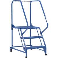 &eacute;chelle d'entretien, 3 marches, Largeur de la marche 23-9/16", Hauteur de la plateforme 30", Acier - Vestil LAD-MM-3-P