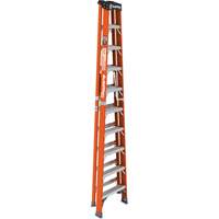 Escabeau, 10', Fibre de verre, Capacit&eacute; 375 lb, Type 1AA - Metaltech E-SLFB10T1AA