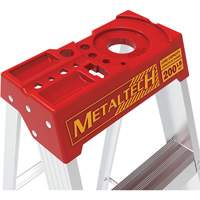 Escabeau avec plateau &agrave; peinture, 6', Aluminium, Capacit&eacute; 200 lb, Type 3 - Metaltech E-SLA6TT3