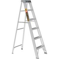 Escabeau, 6', Aluminium, Capacit&eacute; 225 lb, Type 2 - Metaltech E-SLA6T2