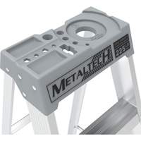 Escabeau avec plateau &agrave; peinture, 10', Aluminium, Capacit&eacute; 225 lb, Type 2 - Metaltech E-SLA10TT2