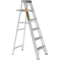 Escabeau avec plateau &agrave; peinture, 6', Aluminium, Capacit&eacute; 225 lb, Type 2 - Metaltech E-SLA6TT2