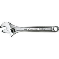 Cl&eacute;s &agrave; molette Crescent, 4" lo, la max. 1/2", Chrome - Crescent AC24VS