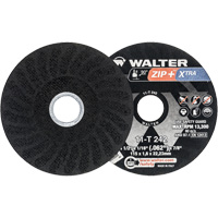 Meules &agrave; tronçonner renforc&eacute;es Zip+ pour meuleuse &agrave; angle droit, 4-1/2" x 1/16", Arbre de 7/8", Type 1, Alumine de zirconium, 13 300 Tr/min - Walter Technologies Pour Surface 11T242