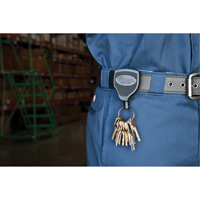 Super48 Key Chains, Polycarbonate, 48" Cable, Belt Clip Attachment - Key-Bak 0S48-802