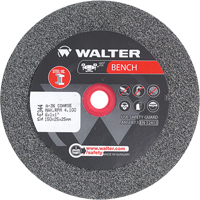 Meules pour rectifieuses d'&eacute;tabli, 6" x 1", Arbre de 1", 1 - Walter Technologies Pour Surface 12E344