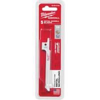 Sawzall&reg; Reciprocating Saw Blade, Bi-Metal, 18 TPI, 3-5/8" L x 5/16" W - Milwaukee 48-00-5163