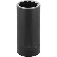 Douille, Chocs, 1-1/8", Prise 1/2", 12 pans, Profond - Proto J7336
