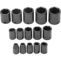Socket Set, 6 Pcs, Impact, 1/2" Drive Size - Proto J74104