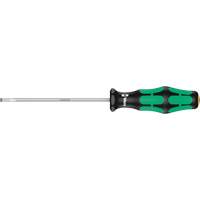 Slotted Screwdriver, 3.5 mm Tip, Round, 7-1/8" L, Plastic Handle - Wera Tools 05008015001