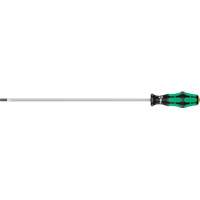 Slotted Screwdriver, 1/4" Tip, Round, 15-3/4" L, Plastic Handle - Wera Tools 05008060001