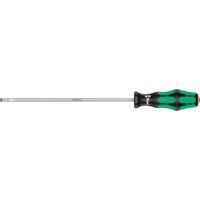 Slotted Screwdriver, 1/4" Tip, Round, 12" L, Plastic Handle - Wera Tools 05110008001
