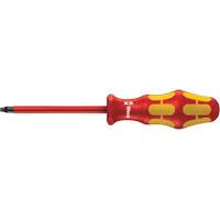 Tournevis isol&eacute; Square Plus, Tige de #2, Ronde, 8-1/16" lo, Prise en Plastique - Wera Tools 05004781001