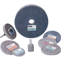 Standard Abrasives 500 Series Soft Density Unitized Wheels, 3" x 1/4", 1/4" Arbor, Medium Grit, Aluminum Oxide - 3M STA-852135