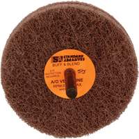 Standard Abrasives 2-Ply Buff & Blend Wheel, 3" Dia. x 2" W, 1/4" Arbor, Aluminum Oxide - 3M STA-880515