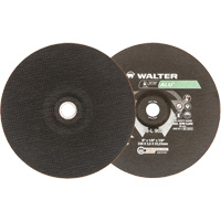 Meules &agrave; moyeu d&eacute;port&eacute; - Aluminium type 27, 9" x 1/8", Arbre de 7/8", Type 27 - Walter Technologies Pour Surface 08L902