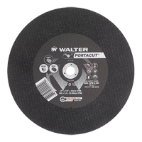 Meule &agrave; tronçonner rapide en acier inoxydable Portacut, 12" x 1/8", Arbre de 3/4", Type 1, Carbure de silicium, 6300 Tr/min - Walter Technologies Pour Surface 11D121