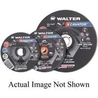 Meule XCAVATOR, 4-1/2" x 1/4", Arbre 5/8"-11, Zirconium, Type 27 - Walter Technologies Pour Surface 08P450